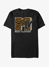 MTV Cheetah Print Logo T-Shirt