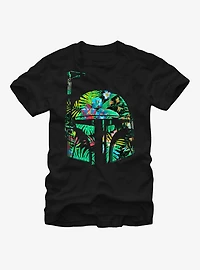 Star Wars Hawaiian Print Boba Fett Helmet T-Shirt