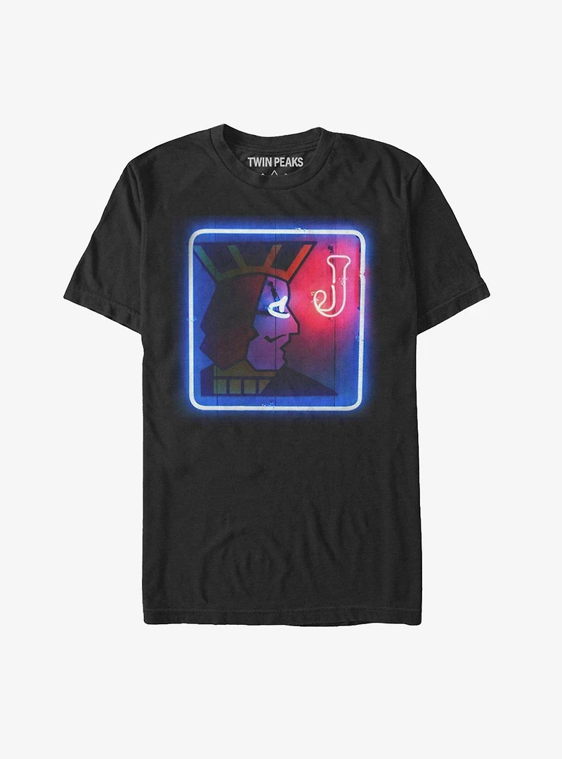 Twin Peaks One Eyed Jacks Neon Sign Print T-Shirt