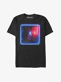 Twin Peaks One Eyed Jacks Neon Sign Print T-Shirt