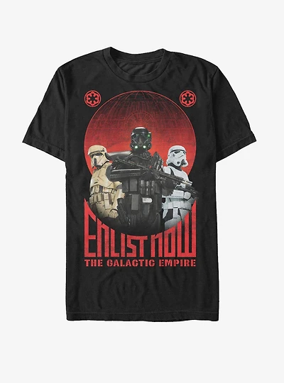 Star Wars Enlist Now Galactic Empire T-Shirt