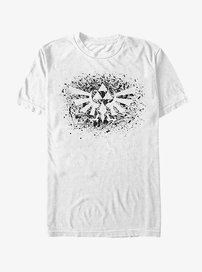 Nintendo Legend of Zelda Triforce Paint Splatter Print T-Shirt