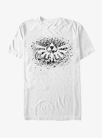 Nintendo Legend of Zelda Triforce Paint Splatter Print T-Shirt