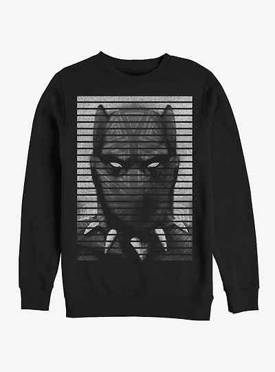 Marvel Black Panther Striped Profile Sweatshirt