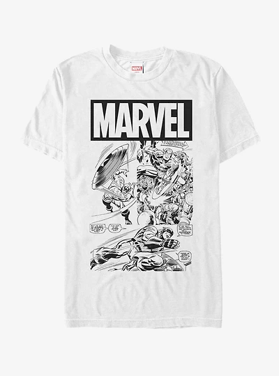 Marvel Captain America Comic Book T-Shirt