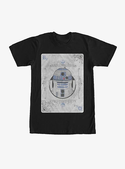 Star Wars R2-D2 Playing Card T-Shirt