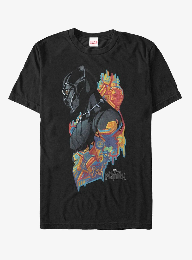 Marvel Black Panther 2018 Artistic Pattern T-Shirt