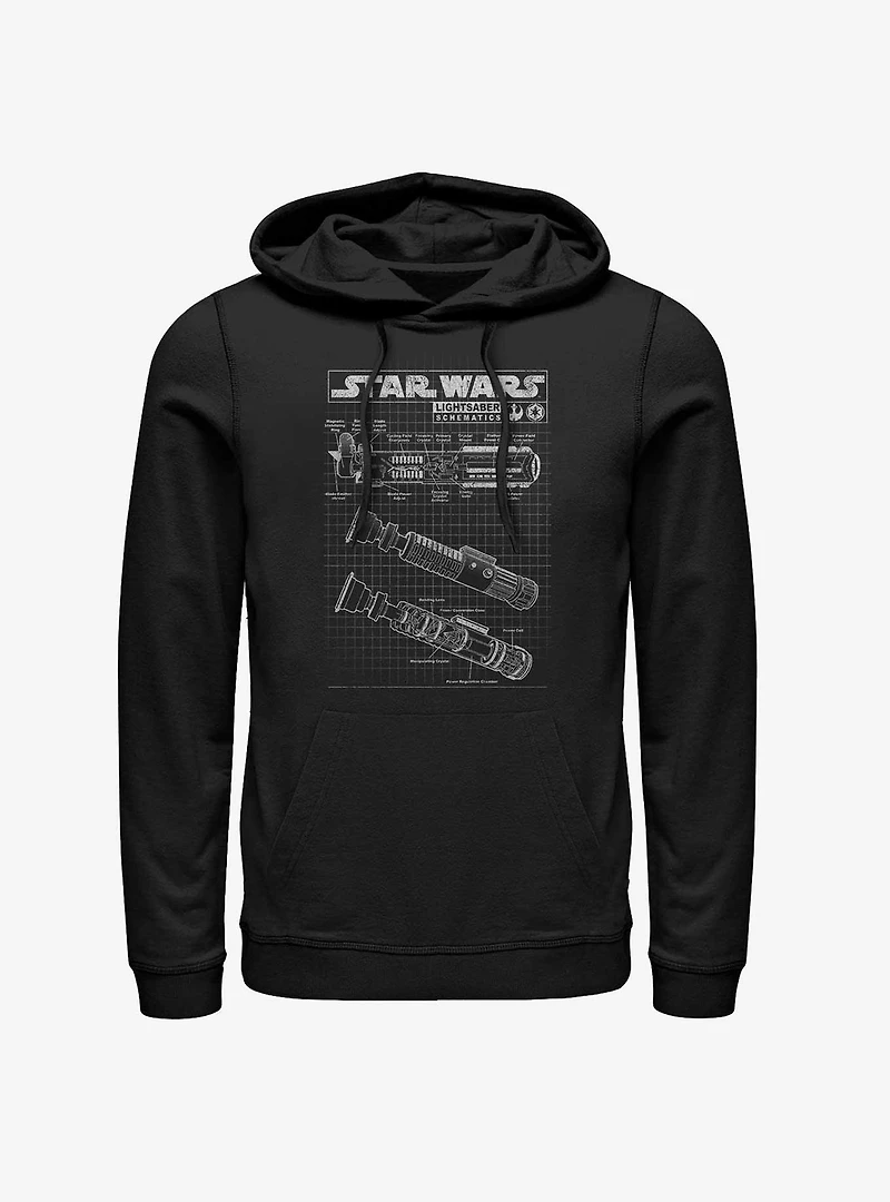 Star Wars Lightsaber Diagram Hoodie