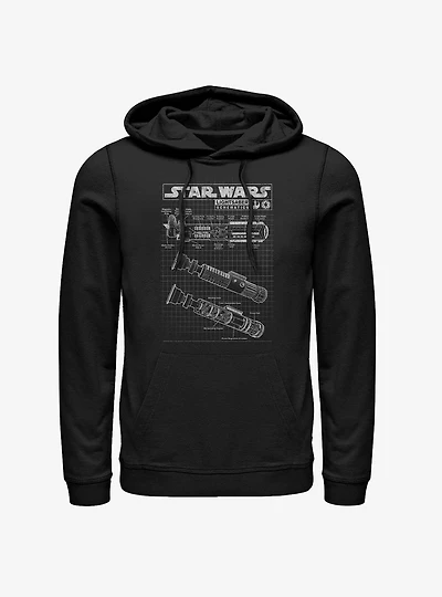 Star Wars Lightsaber Diagram Hoodie