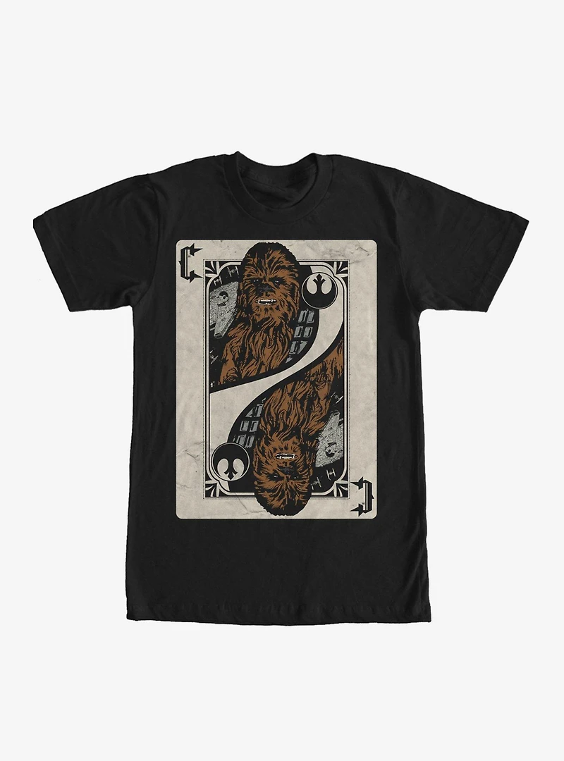 Star Wars Chewbacca Playing Card T-Shirt