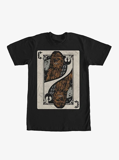 Star Wars Chewbacca Playing Card T-Shirt