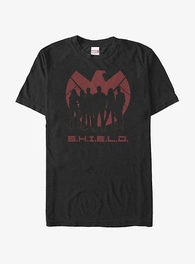 Marvel Agents of SHIELD Silhouette Logo T-Shirt