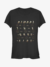 Star Wars Beware Dark Side Distort Girls T-Shirt