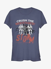 Star Wars Crush the Resistance Girls T-Shirt