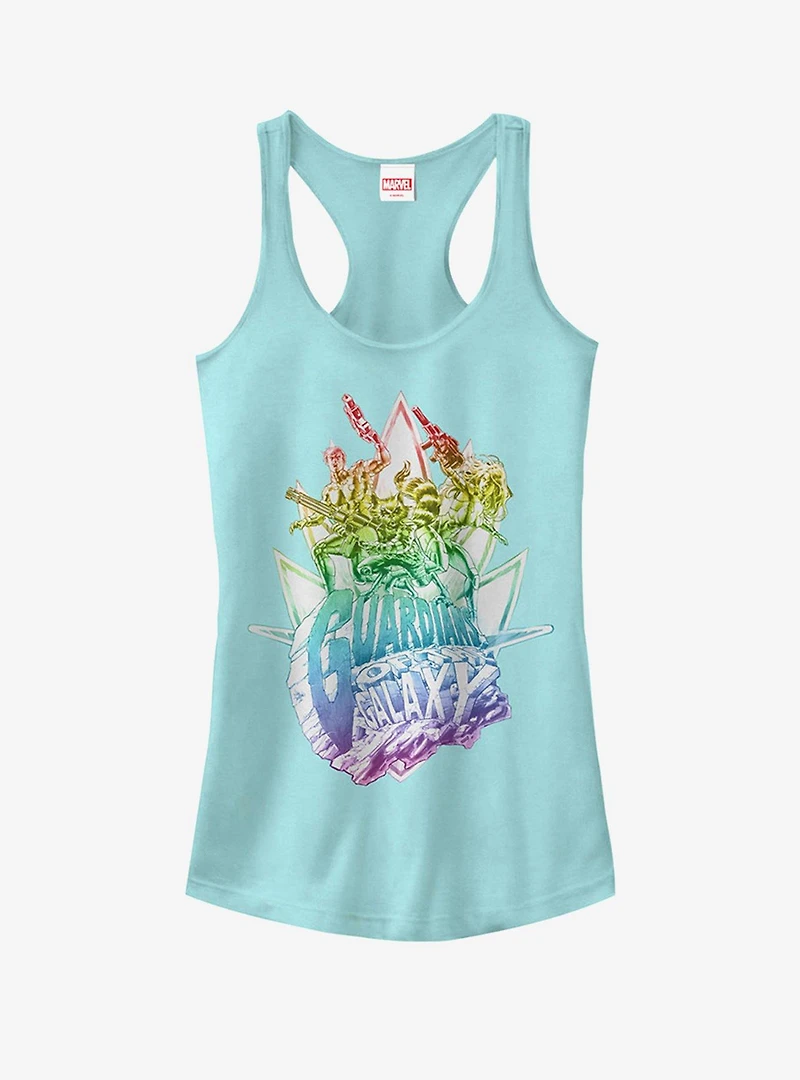 Marvel Guardians of the Galaxy Team Rainbow Girls T-Shirt