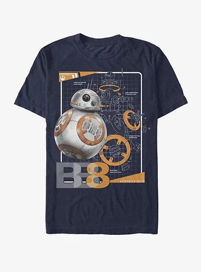 Star Wars BB-8 Schematics T-Shirt