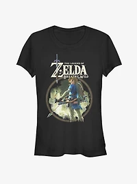 Nintendo Legend of Zelda Breath the Wild Circle Girls T-Shirt