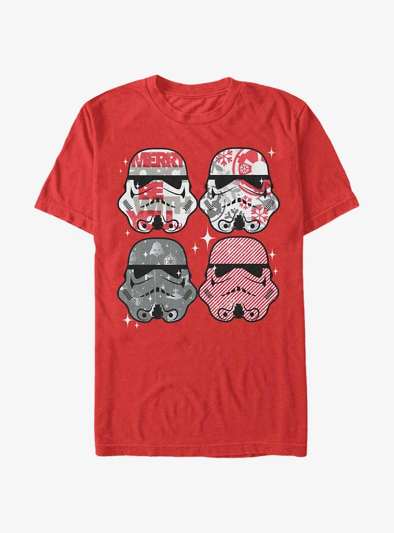 Star Wars Christmas Stormtrooper Helmets T-Shirt
