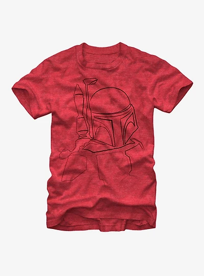 Star Wars Boba Fett Outline T-Shirt