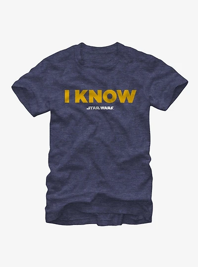 Star Wars Han Solo I Know T-Shirt