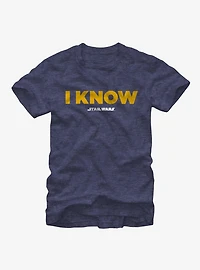 Star Wars Han Solo I Know T-Shirt