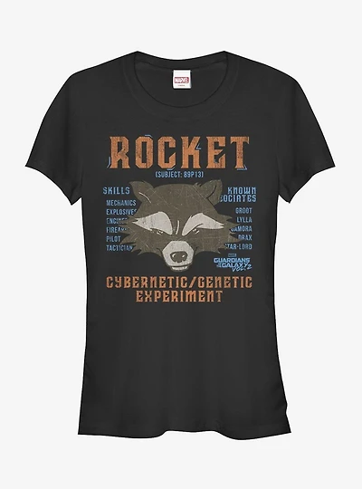 Marvel Guardians of the Galaxy Vol. 2 Rocket List  Girls T-Shirt