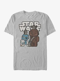 Star Wars Cartoon Porg Party T-Shirt