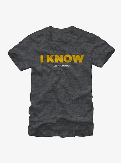 Star Wars Han Solo I Know T-Shirt