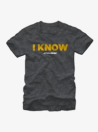 Star Wars Han Solo I Know T-Shirt