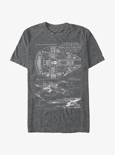 Star Wars Millennium Falcon X-Wing T-Shirt