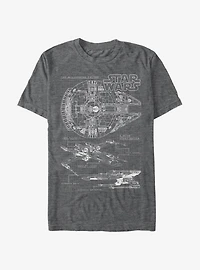 Star Wars Millennium Falcon X-Wing T-Shirt