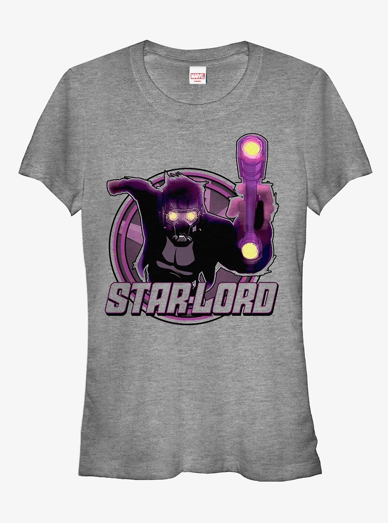 Marvel Guardians of the Galaxy Star-Lord Weapon Girls T-Shirt