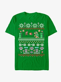 Nintendo Mario and Bowser Ugly Christmas Sweater T-Shirt