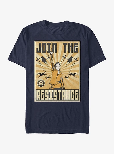 Star Wars Rey Resistance Propaganda Frame T-Shirt