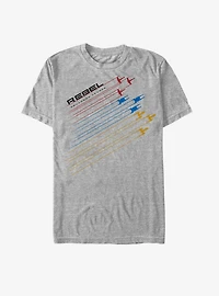 Star Wars Rebel Battle Ship Streak T-Shirt