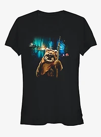 Star Wars Tree Village Wicket Ewok Girls T-Shirt