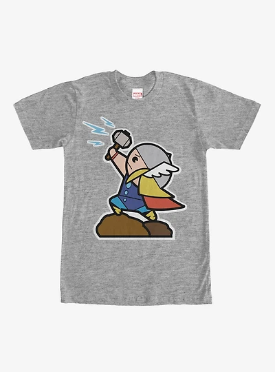 Marvel Cartoon Thor with Hammer T-Shirt