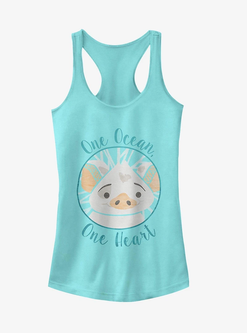 Moana Pua One Ocean Heart Girls Tank