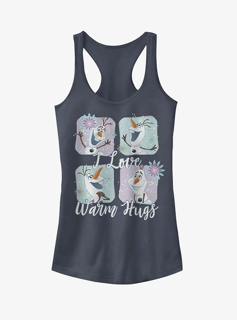 Frozen Olaf Snowflake I Love Warm Hugs Girls Tank