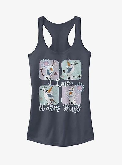 Frozen Olaf Snowflake I Love Warm Hugs Girls Tank