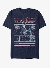Star Wars Ugly Christmas Sweater Duel T-Shirt