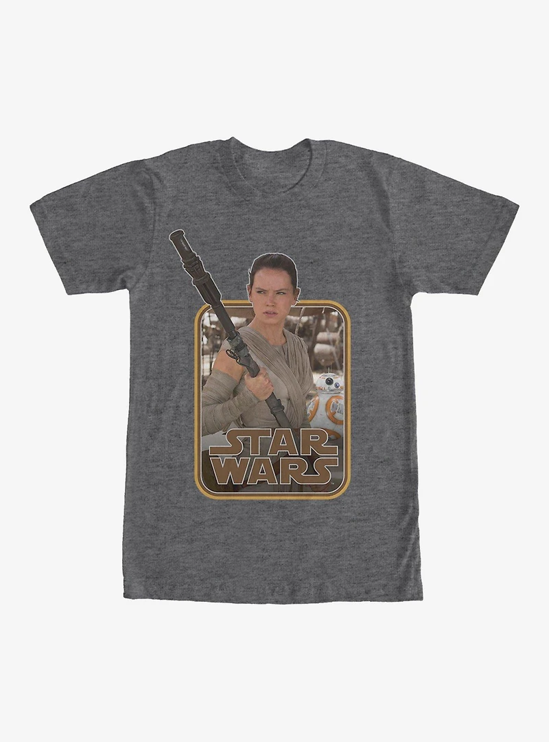 Star Wars Retro Rey and BB-8 T-Shirt