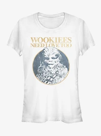 Star Wars Valentine's Day Wookiees Need Love Too Girls T-Shirt