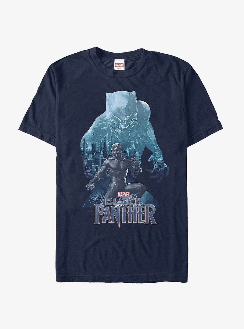 Marvel Black Panther 2018 Wakanda Silhouette T-Shirt