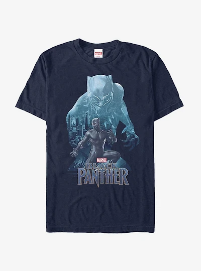 Marvel Black Panther 2018 Wakanda Silhouette T-Shirt