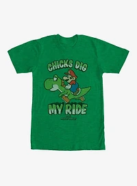 Nintendo Mario Chicks Dig Ride T-Shirt