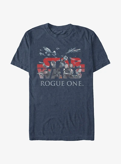 Star Wars Rogue One: A Story Hero Logo T-Shirt