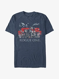 Star Wars Rogue One: A Story Hero Logo T-Shirt