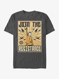 Star Wars Rey Resistance Propaganda Frame T-Shirt