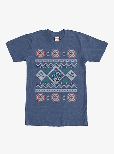 Marvel Captain America Ugly Holiday T-Shirt
